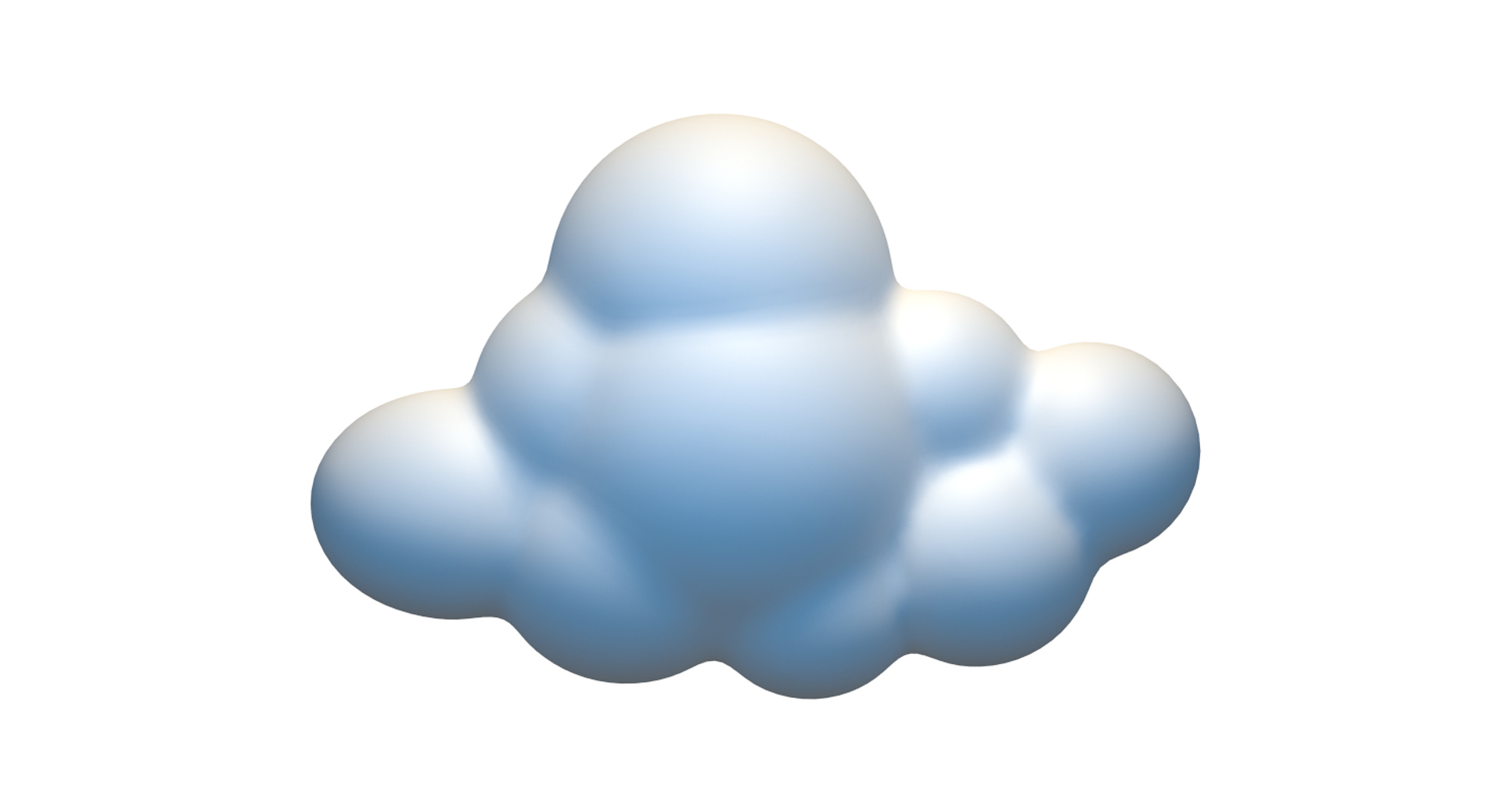 3д модель облачка