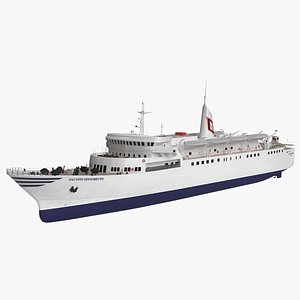 3D Jacopo Tintoretto RO-RO Ferry Ship Dynamic Simulation model