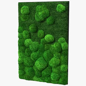 evergreen moss vertical garden 3D model