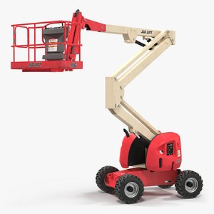 Telescopic Boom Lift JLG 450AJ Red Rigged