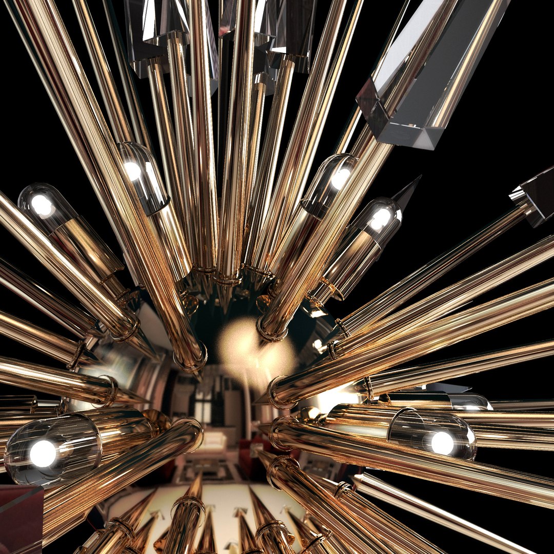 3D Luxxu Explosion Chandelier - TurboSquid 1288294