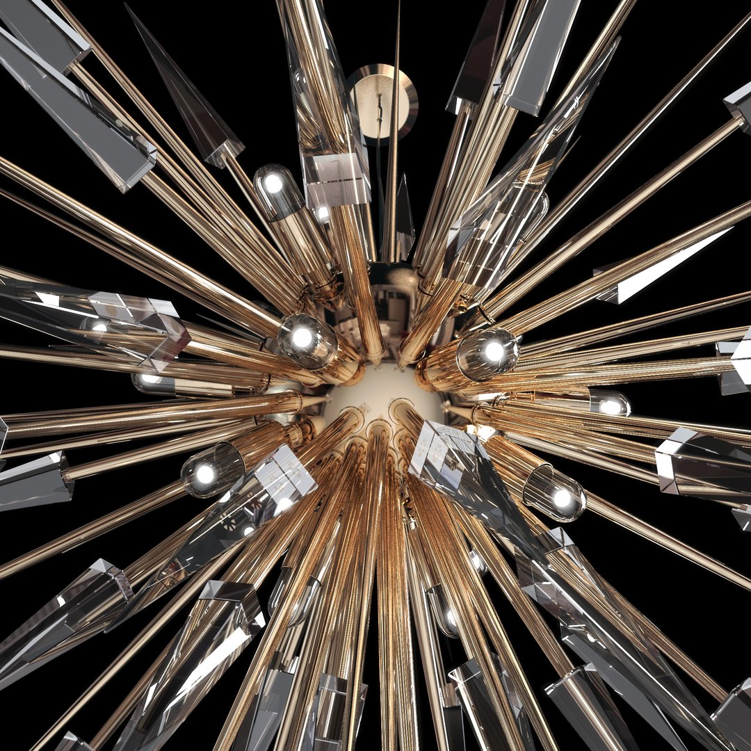 3D Luxxu Explosion Chandelier - TurboSquid 1288294