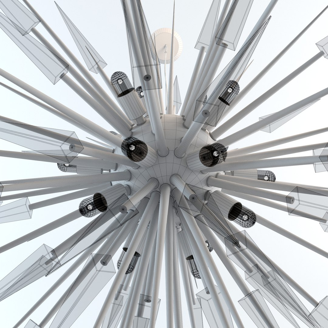 3D Luxxu Explosion Chandelier - TurboSquid 1288294
