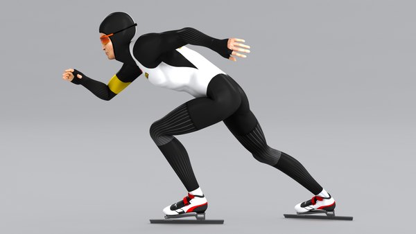 3D animations speed skater - TurboSquid 1457219