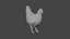 Stylized lowpoly CHICKEN