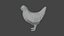 Stylized lowpoly CHICKEN
