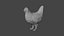 Stylized lowpoly CHICKEN