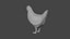 Stylized lowpoly CHICKEN