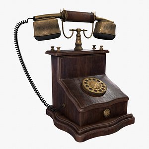 Antique Phone 3D model