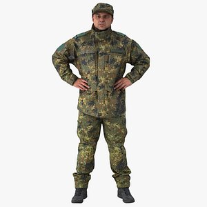 Arnold Uniform Military Idle Pose 02 3D