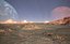 Modelo 3D Low-poly da paisagem do deserto