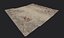 Modelo 3D Low-poly da paisagem do deserto