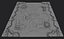 Modelo 3D Low-poly da paisagem do deserto