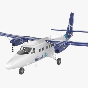 3D De Havilland Canada DHC-6-300 Twin Otter model