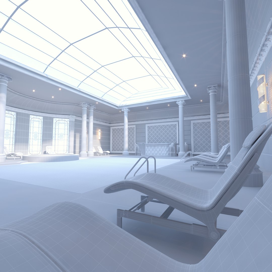 3D Model Indoor Swimming Pool - TurboSquid 1569544