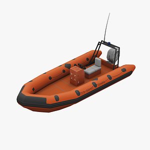coast guard boat 3D