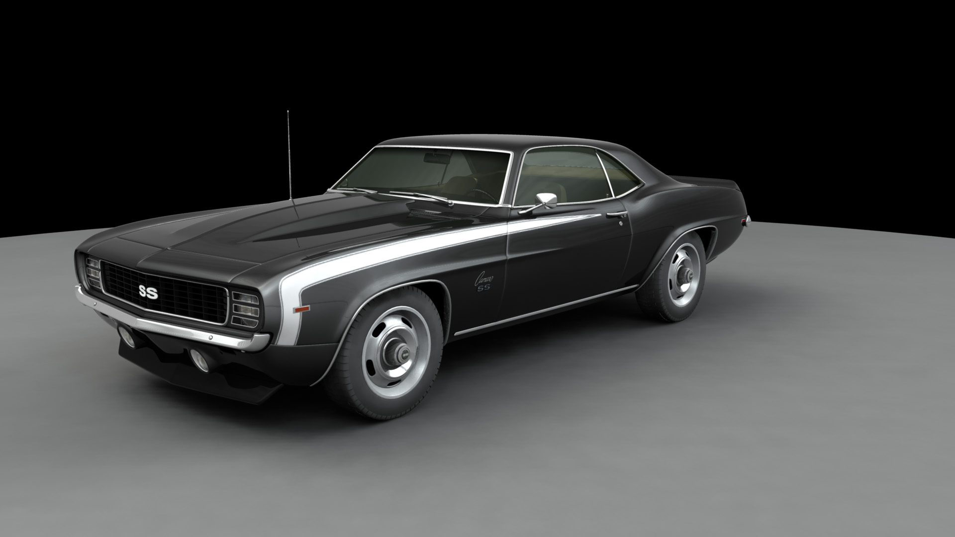 3D Chevrolet Camaro Ss 1969 Model - TurboSquid 1622135