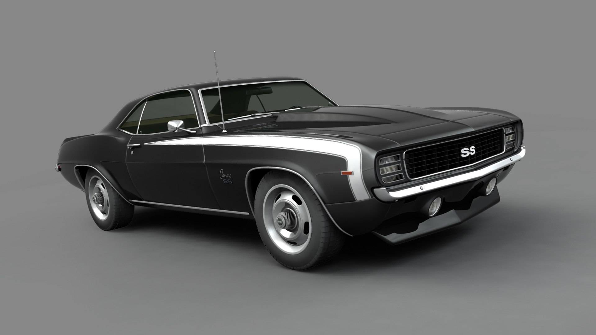 3D chevrolet camaro ss 1969 model - TurboSquid 1622135