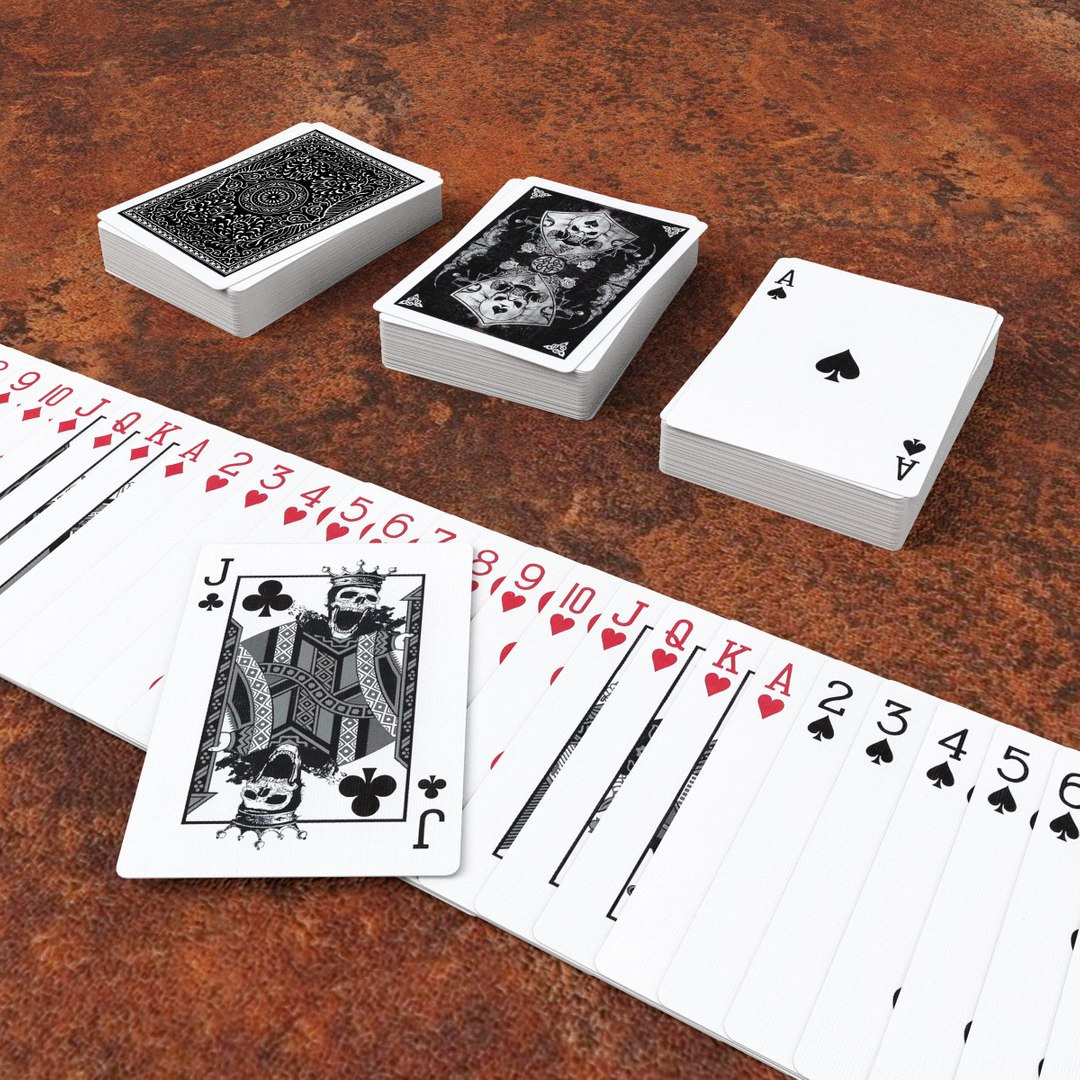 3D set poker card playing model - TurboSquid 1553695