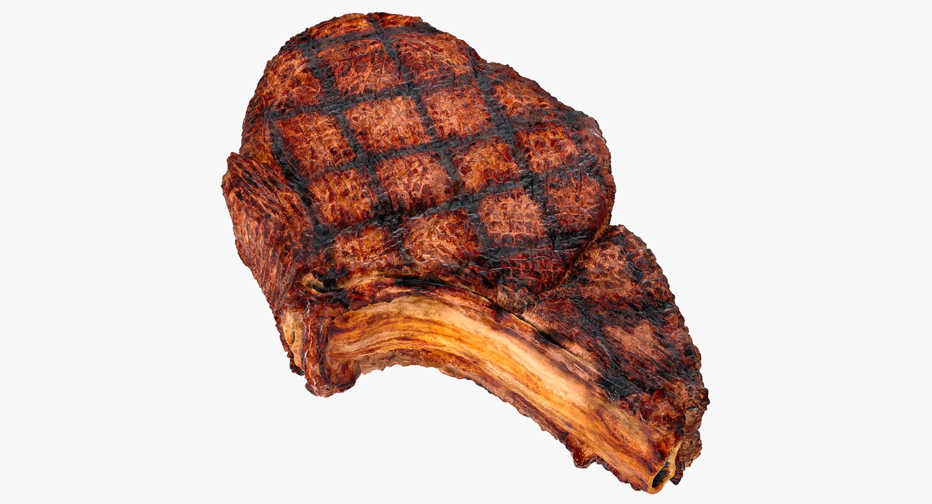 Grilled Flank Steak Bone In 3D model preview
