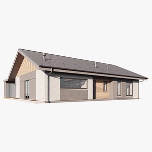 Modern small country house 3D model