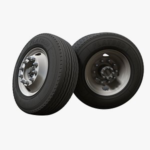 truck steel wheel rim 3D