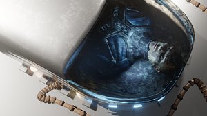 3D SCI FI Cryo Chamber