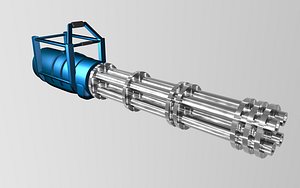 minigun gun 3D model