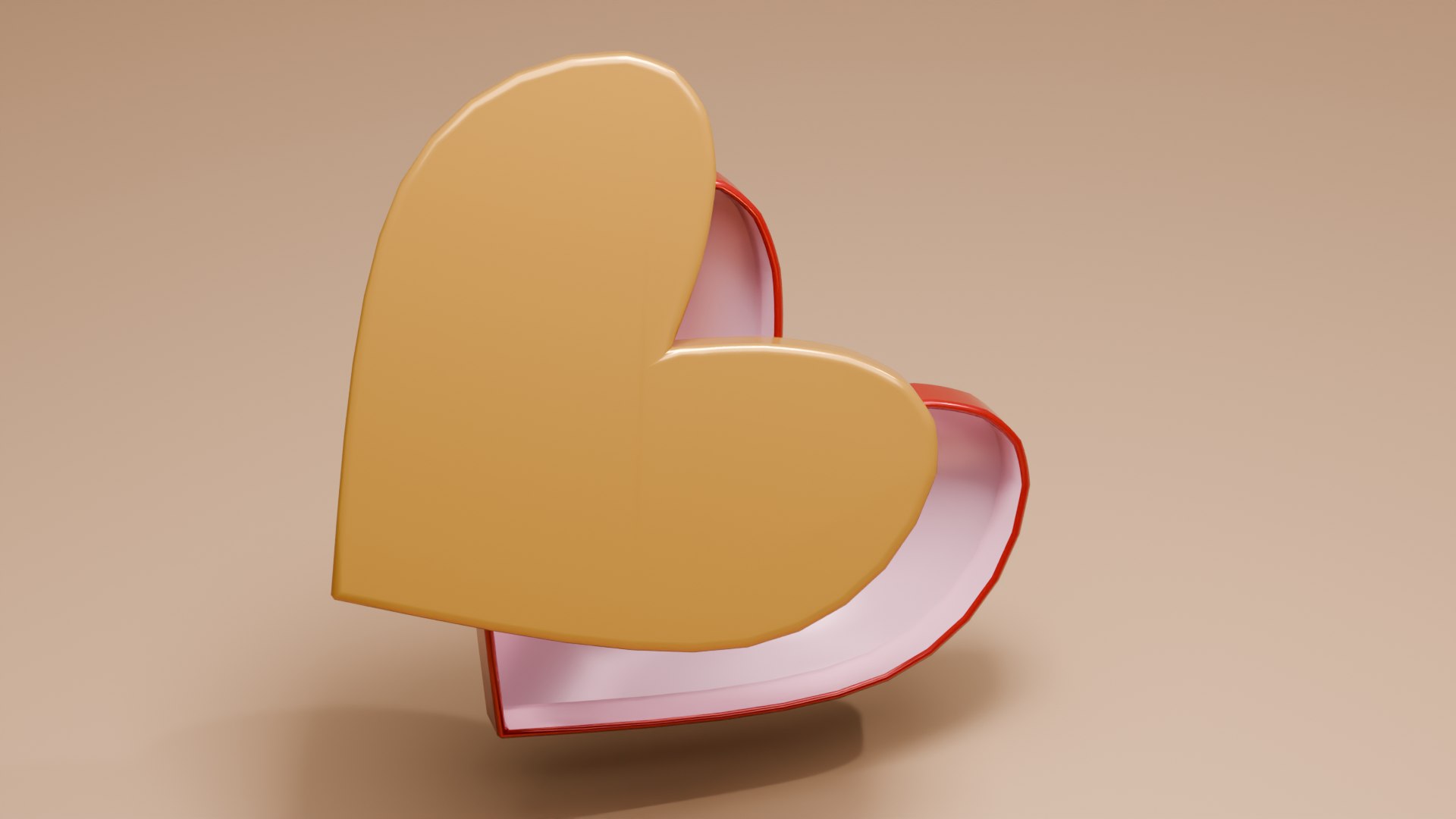 3D Model Heart-shaped Gift Box - TurboSquid 2351781