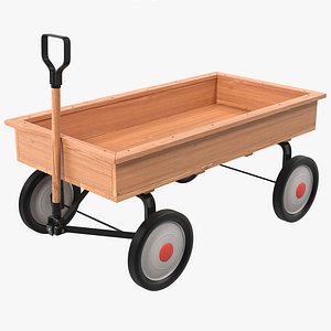 childs wagon modeled 3d max
