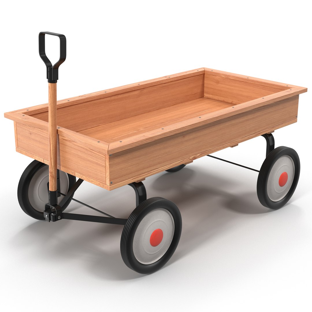 Childs Wagon 3D Model 3D model preview