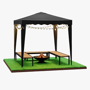 Gazebo Setup 13 3D model
