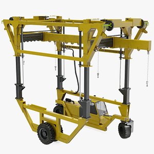 3D heavy duty straddle carrier