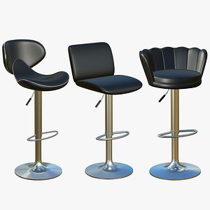 3D Bar Stool Chair V27