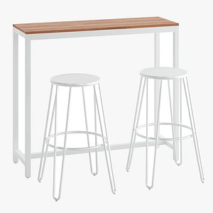 Shelby Mallone CC0836R02 Bar Table and Chair 3D model