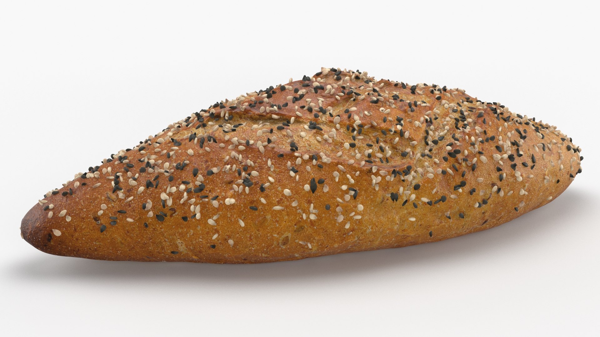 3D Multigrain Bread With Sesame - TurboSquid 1796317