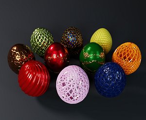 Egg Collection nr 1-10 SET 3D model