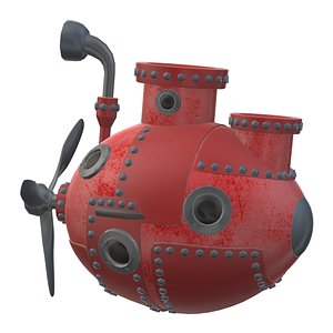 3D Space Submarine model