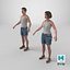 Man and Woman in Summer Outfit 1 3D