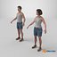 Man and Woman in Summer Outfit 1 3D