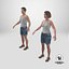 Man and Woman in Summer Outfit 1 3D