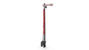 3D railway semaphore 2 model