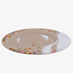 porcelain plate 3D model