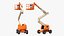 Articulating Boom Lift With Basket Orange