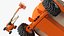 Articulating Boom Lift With Basket Orange