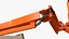 Articulating Boom Lift With Basket Orange