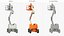 Articulating Boom Lift With Basket Orange