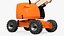 Articulating Boom Lift With Basket Orange
