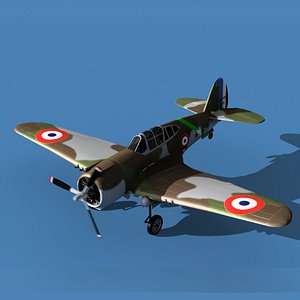 3D Curtiss H-75C Mohawk V10 France