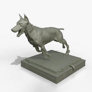 Cyborg Dog Doberman 3D print model